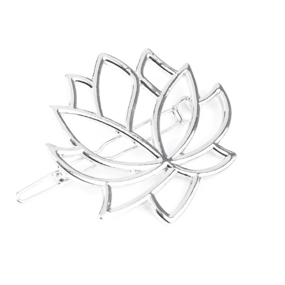 Paparazzi: Lotus Pools - Silver​ Hair Clip